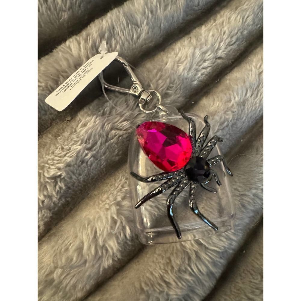 Bath & body works pocketbak holder bling jeweled gem spider